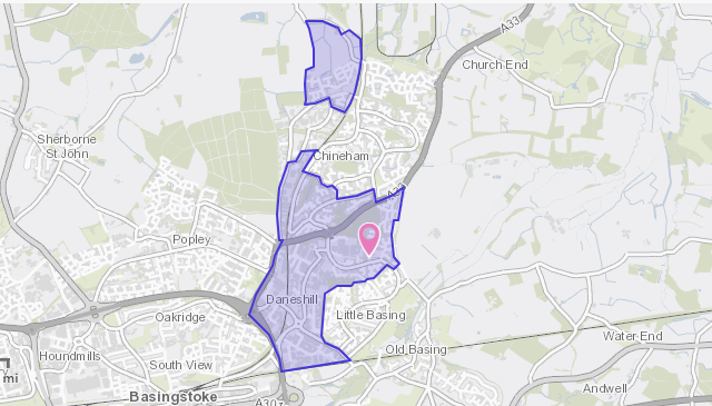 GBP Catchment Areas